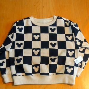 Gap Kids Checkered Mickey Sweatshirt